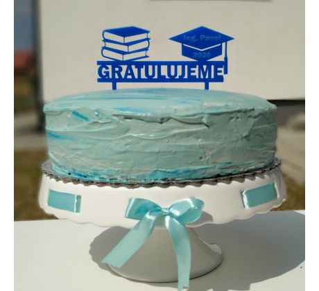 Zápich do torty na promócie "Gratulujeme"