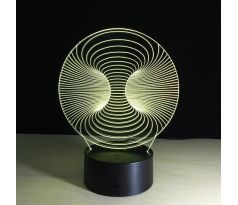 3D lampa "Abstraktný kruh"