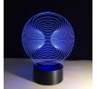 3D lampa "Abstraktný kruh"