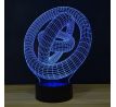 3D lampa "Gyroskopické kruhy"