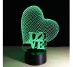 3D lampa "LOVE"