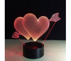 3D lampa "Láska"