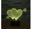 3D lampa "Láska"