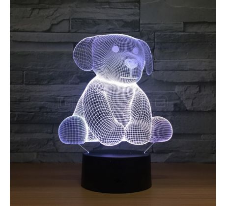 3D lampa "Šteniatko"