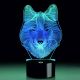 3D lampa "Vlk"