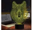 3D lampa "Vlk"