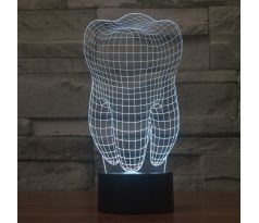 3D lampa "Zub"