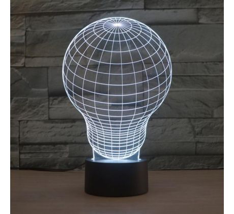 3D lampa "Žiarovka"