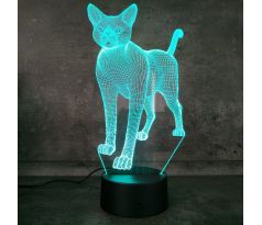 3D lampa "Mačka"