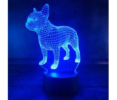 3D Lampa "Francúzsky bulldog"