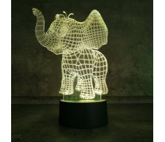 3D lampa "Sloník"
