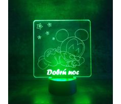 3D Lampa "Mickey Mouse" dobrú noc