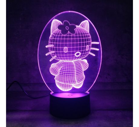 3D Lampa "Hello Kitty"