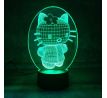 3D Lampa "Hello Kitty"
