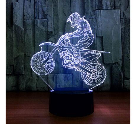 3D Lampa "Motorkár"