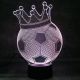 3D Lampa "Futbalka s korunkou"