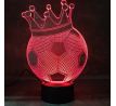 3D Lampa "Futbalka s korunkou"