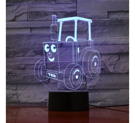 3D Lampa Traktorík TED