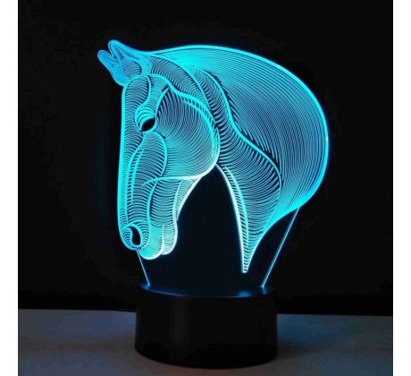 3D Lampa Kôň