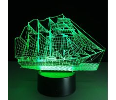 3D Lampa Loď