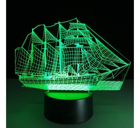 3D Lampa Loď
