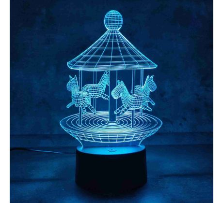 3D Lampa Kolotoč