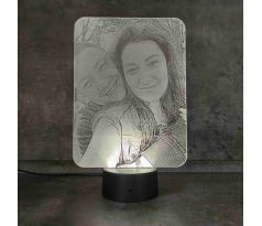 Gravírovaná 3D lampa z fotky