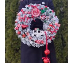 Vianočný veniec s LED osvetlením