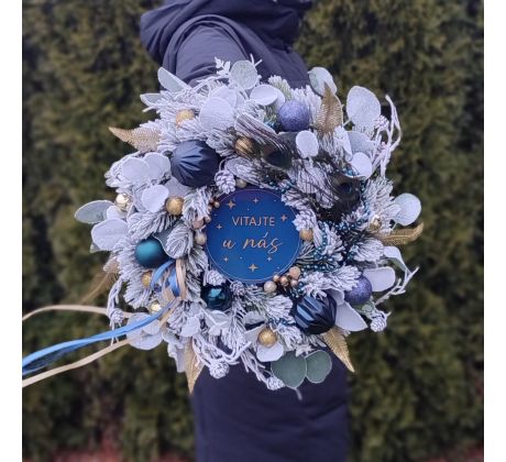 Veniec v modro - zlatej farbe