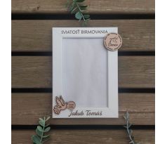 Fotorámik k birmovke – personalizovaný darček s menom a dátumom
